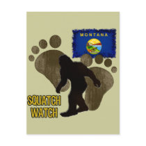 Montana Squatch Watch Postcard