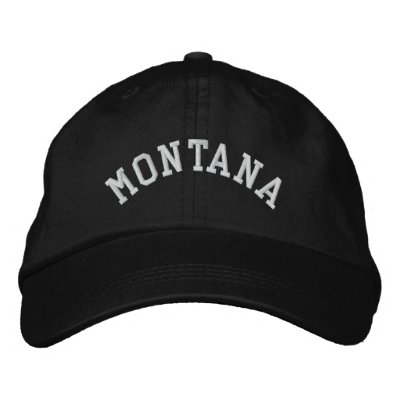 Montana State Embroidered Embroidered Hat by EmbroiderGifts