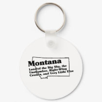 Montana State Slogan keychains