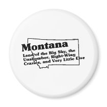 Montana State Slogan magnets by republicofstates Montana State Slogan magnets