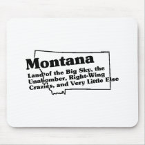 Montana State Slogan mousepads by republicofstates Montana State Slogan mousepads