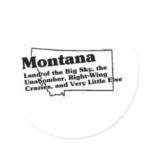 Montana State Slogan stickers