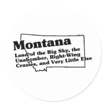 Montana State Slogan stickers