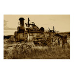MONTANA STEAM TRACTOR POSTER