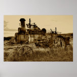 MONTANA STEAM TRACTOR POSTER