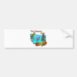 Montana Treasure State Bear Lark Flower Bumper Stickers