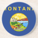 Montana, United States flag Beverage Coasters