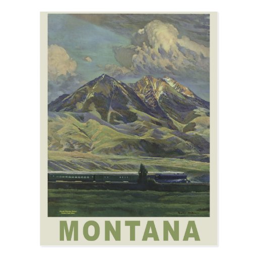 Montana USA vintage travel postcard | Zazzle