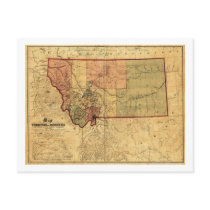 MontanaPanoramic MapMontana Postcard