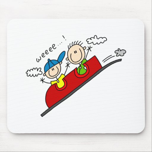 Montar el roller coaster Mousepad Alfombrillas De Raton