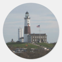 Montauk Lighthouse Holiday Love Sticker