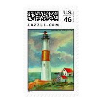 Montauk Point Lighthouse postage by BlueSunArt Montauk Point Lighthouse postage