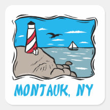 Montauk Square Stickers