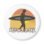 Montauk Surfer Refrigerator Magnet