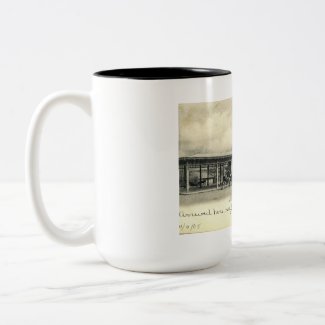 Montclair Train Station, New Jersey 1905 Vintage mug