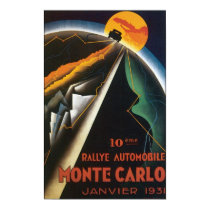 Monte Carlo Rallye Automobile, Janvier 1931 posters by vintagegiftmall Monte Carlo Rallye Automobile, Janvier 1931 posters