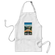 Montecatini, Italy Vintage Travel Poster Aprons