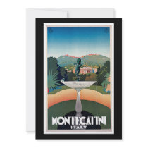 Montecatini, Italy Vintage Travel Poster