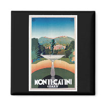 Montecatini, Italy Vintage Travel Poster