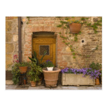 Montefollonico, Val d'Orcia, Siena province, 2 Postcards