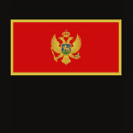 Montenegro Flag Map Spaghetti Top