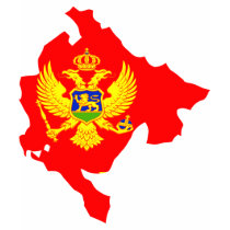 Montenegro flag map t-shirts
