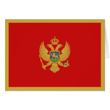 Montenegro Flag Notecard