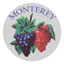 Monterey California Grapes stickers