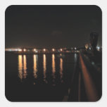 Monterey Docks At Night Sticker