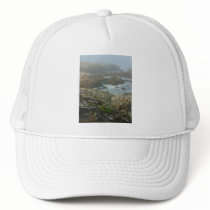 Monterey Fog Big Sur California 2 Painted hats by PaintedArt Monterey Fog Big Sur California 2 Painted hats