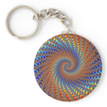 Monterey Fractal Art Keychains