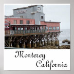 Monterey wharf, Monterey, California Print