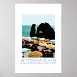 Monterosso, Cinque Terre, Italy Vintage Poster posters