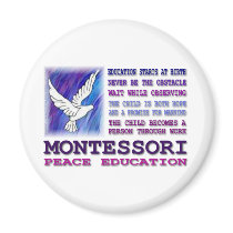 Montessori Dove Fridge Magnet