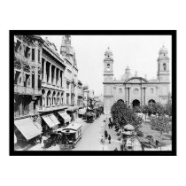Montevideo, Uruguay Street Scene 1906 posters