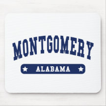 Montgomery Alabama College Style tee shirts Mouse Pads