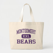 Montgomery - Bears - Junior - Montgomery Texas Canvas Bags