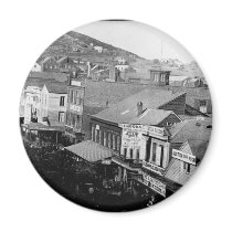 Montgomery Street San Francisco California 1850 Refrigerator Magnet