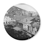 Montgomery Street San Francisco California 1850 Refrigerator Magnet
