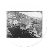 Montgomery Street San Francisco California 1850 Stickers