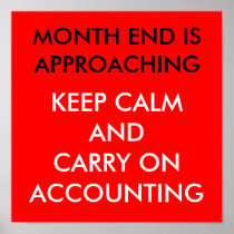 MONTH END IS APROACHING: POSTER