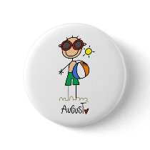 Month of August buttons