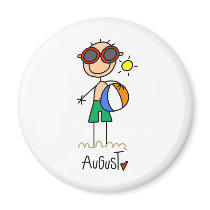 Month of August magnets by stick_figures Month of August magnets
