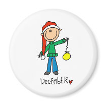 Month of December magnets
