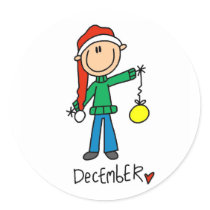 Month of December stickers by stick_figures Month of December stickers