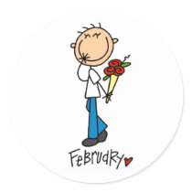 Month of February stickers by stick_figures Month of February stickers