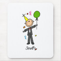 Month of January mousepads by stick_figures Month of January mousepads