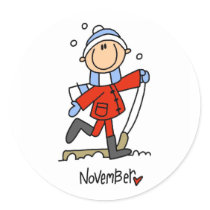 Month of November stickers by stick_figures Month of November stickers