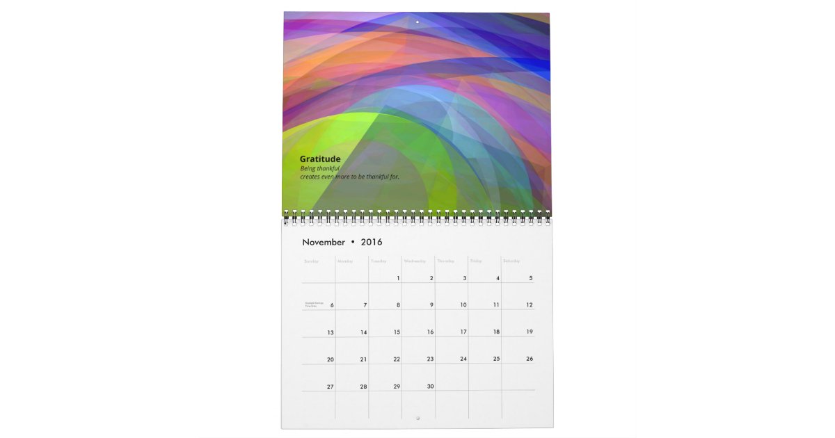 Monthly Meditation Wall Calendar Zazzle