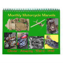 Monthly Motorcycle Marvels 2013 Wall Calendar